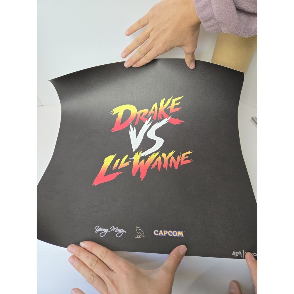 Drake VS Lil Wayne Concert  2014 Capcom Poster 409/2000
